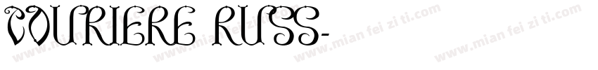 Couriere Russ字体转换